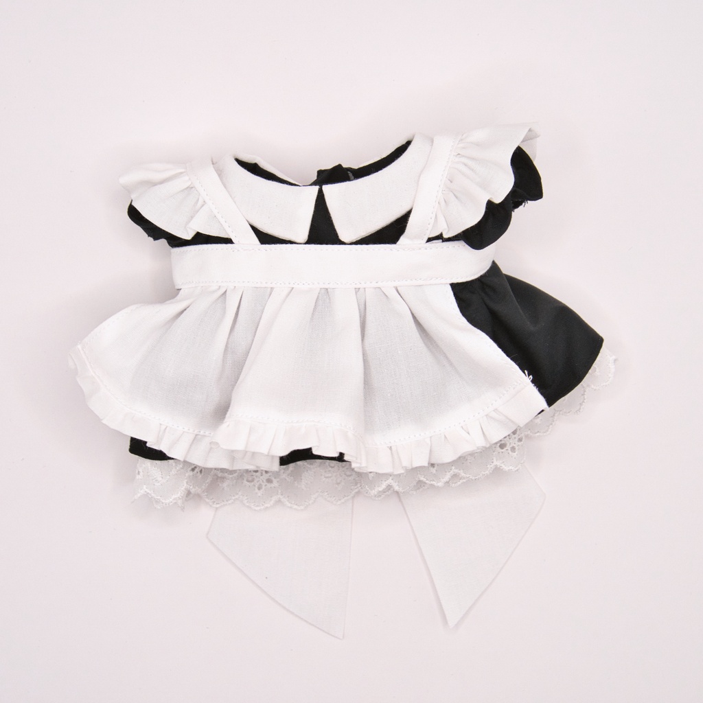 わんぱくメイド服セット② 黒 白レース