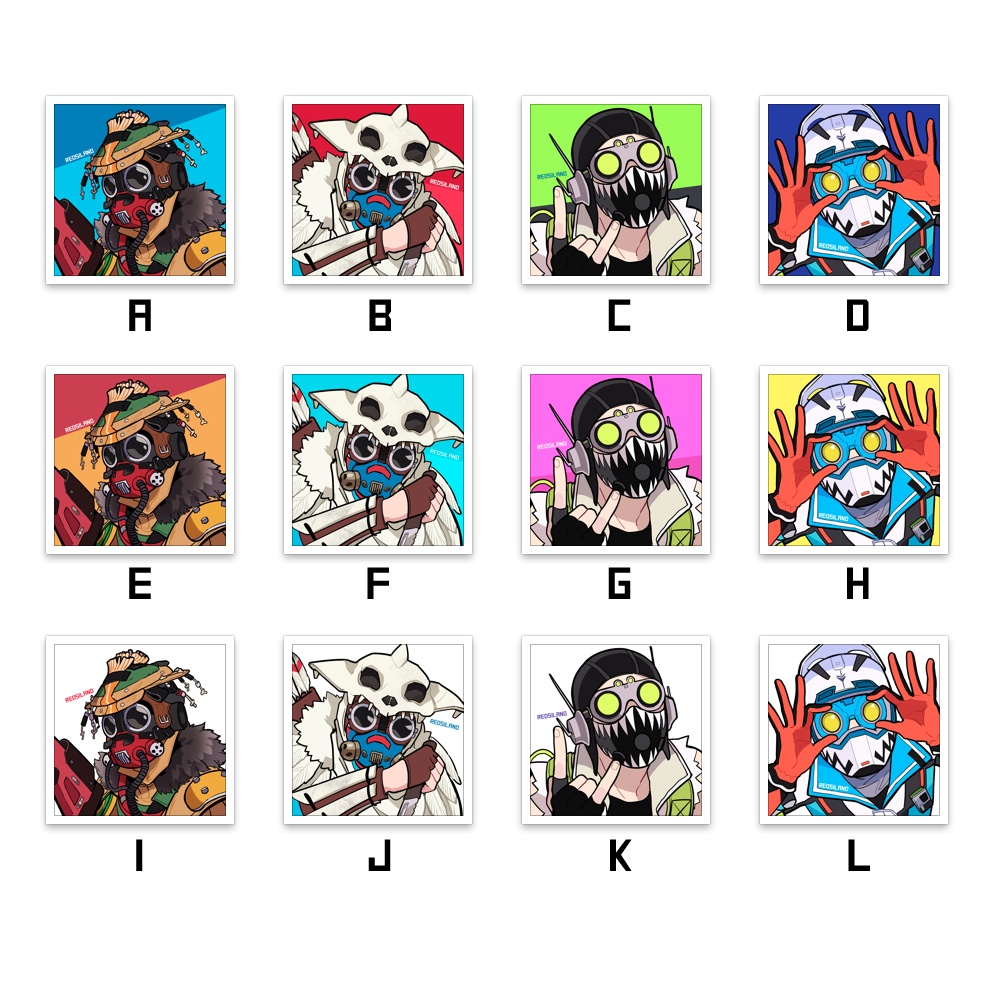 【APEX】ブラハ&オクタン フリーアイコン