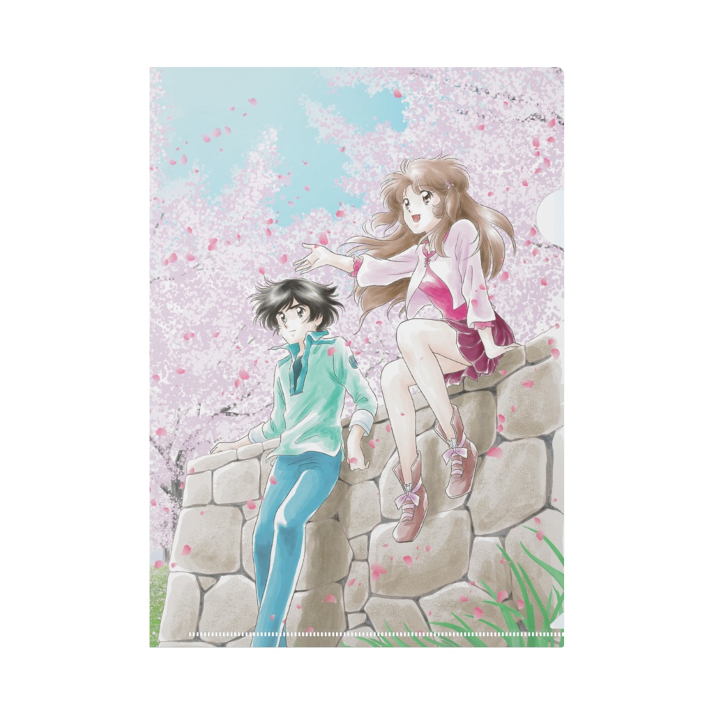 スクランブルJ-4 クリアファイル(桜)