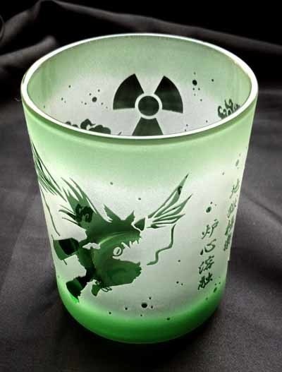 【東方】色被せ(いろきせ)一周彫りロックグラス