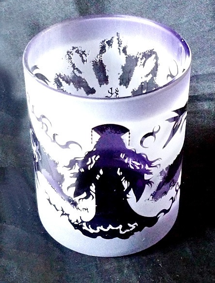 【東方】色被せ(いろきせ)一周彫りロックグラス