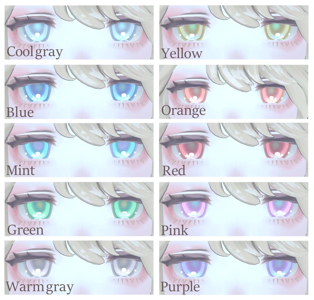 Marycia Daily rainbow eye&makeup set