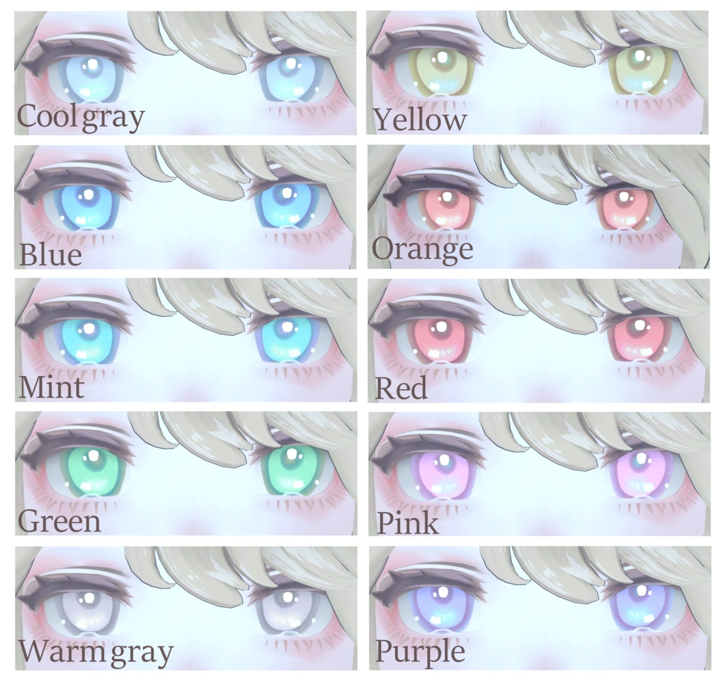 Marycia Daily rainbow eye&makeup set