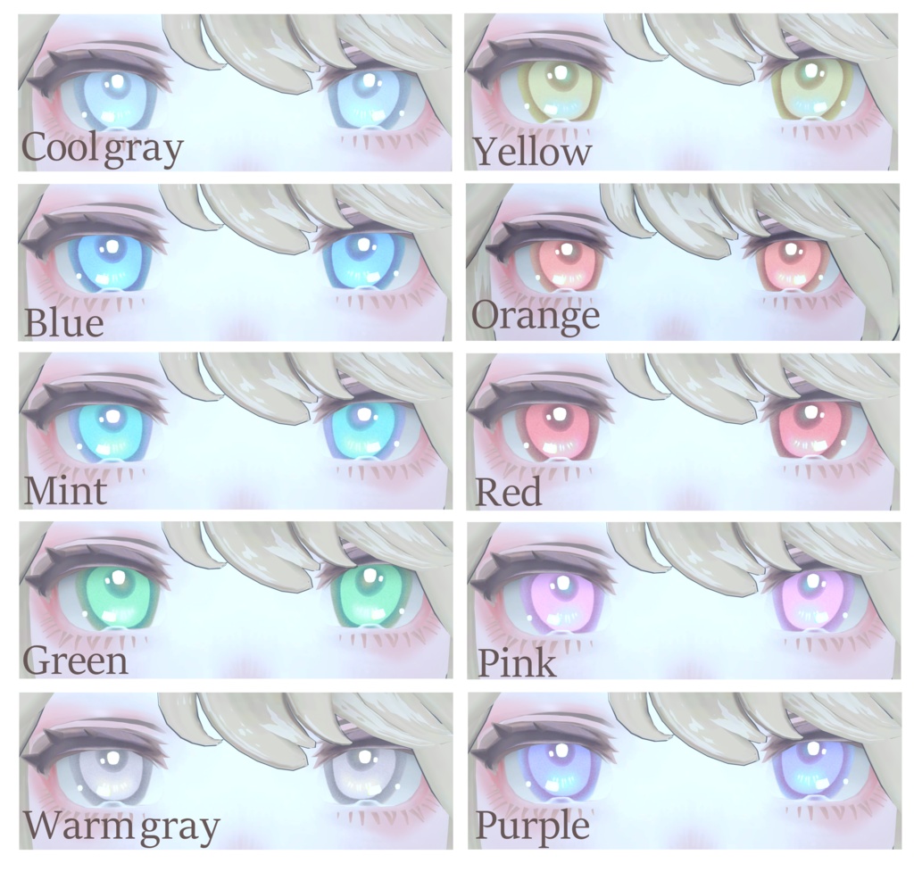 Marycia Daily rainbow eye&makeup set