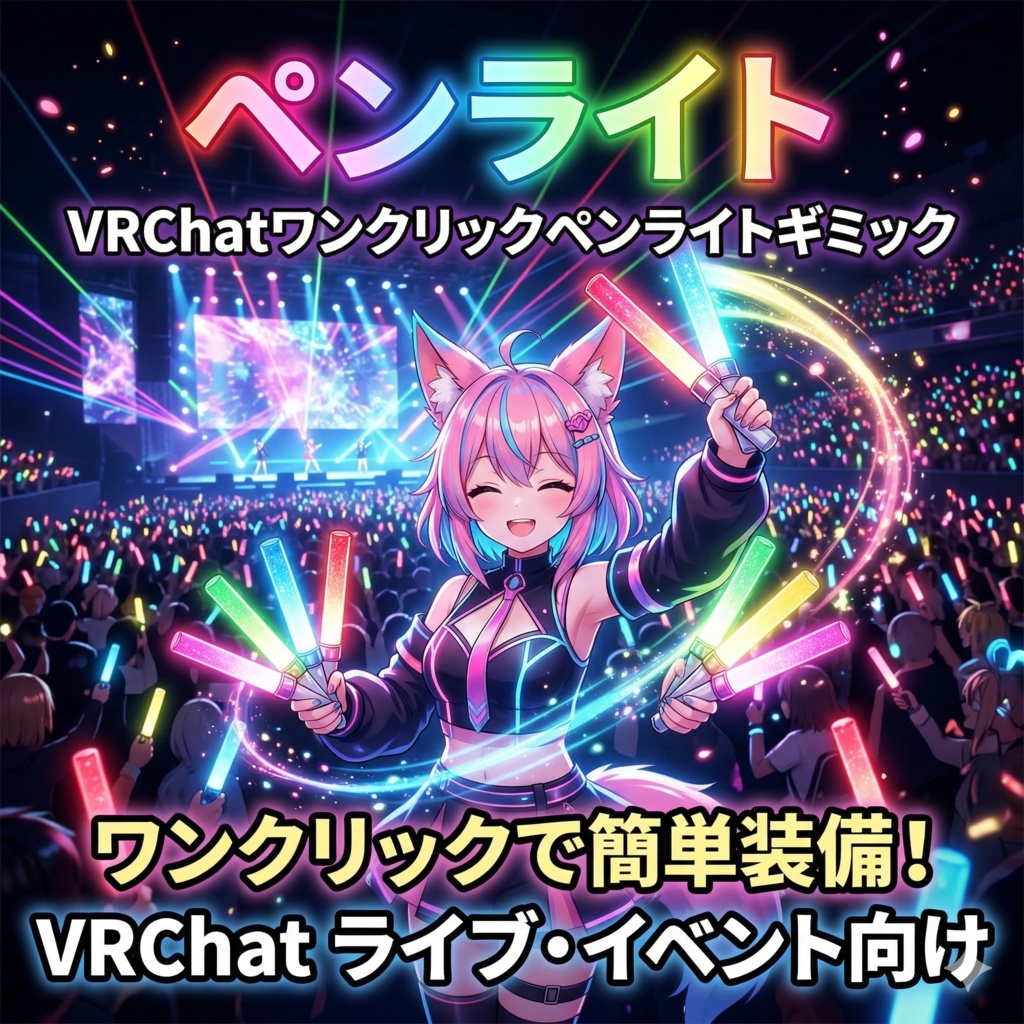 ペンライト - VRChatワンクリックペンライトギミック