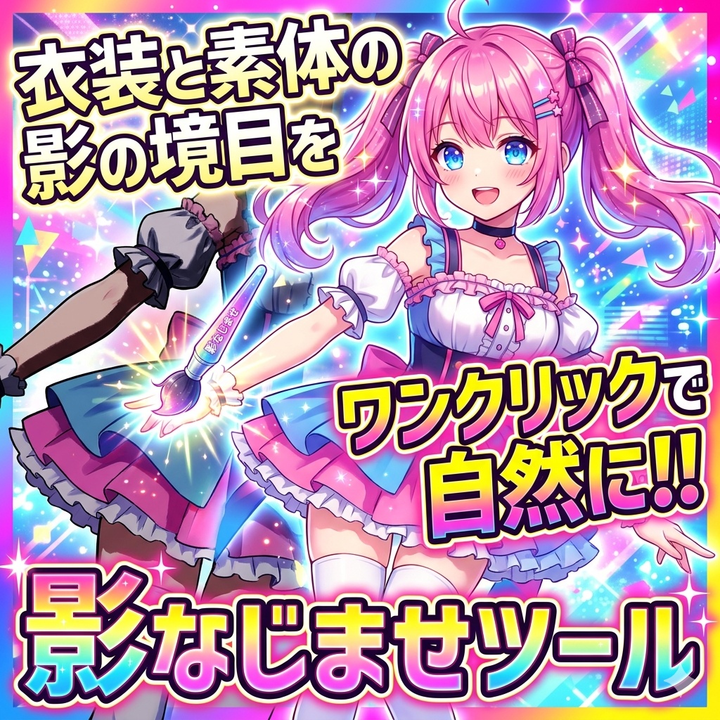 影なじませツール - 衣装と素体の影の境目をワンクリックで自然に