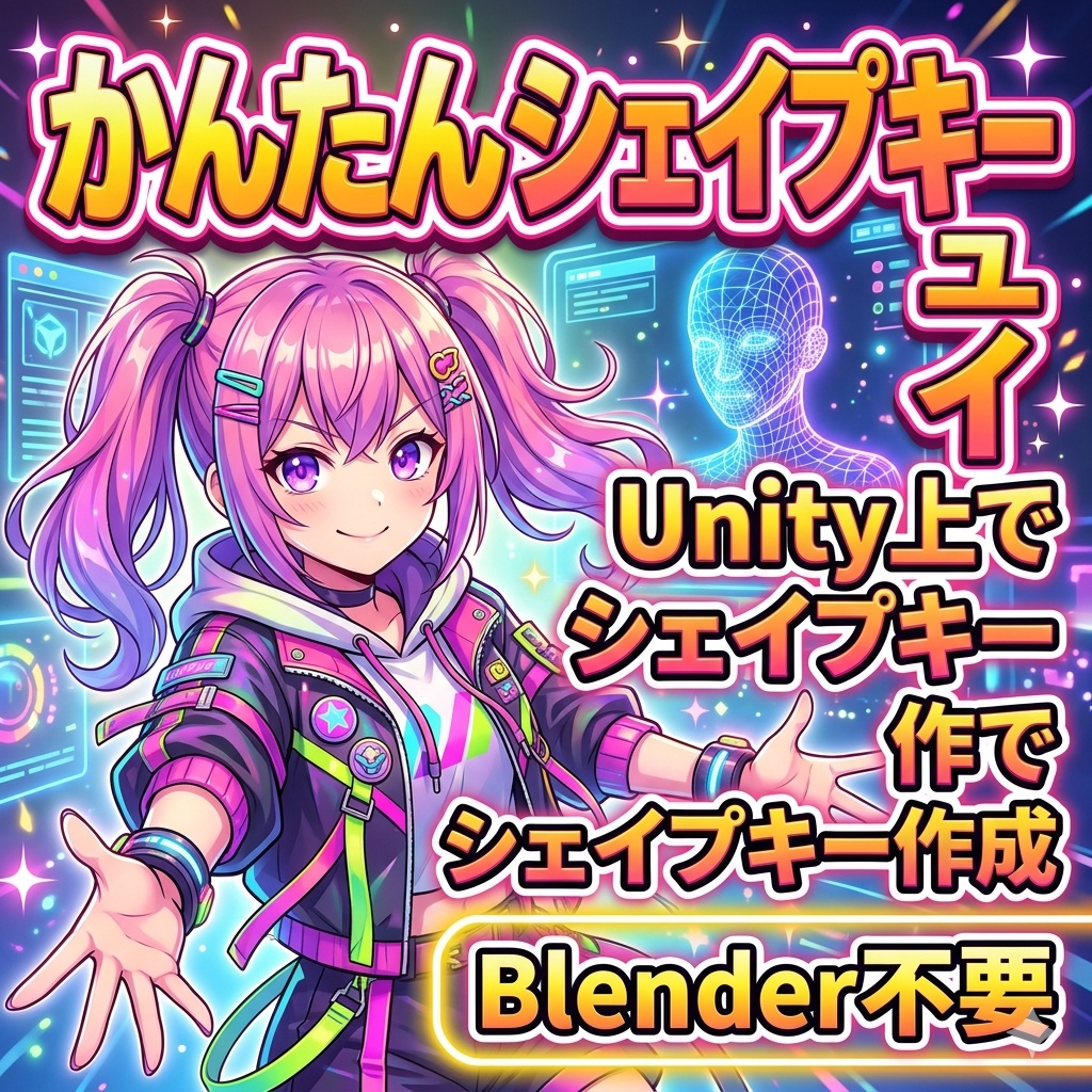 かんたんシェイプキー【Unity上でシェイプキー作成・Blender不要】