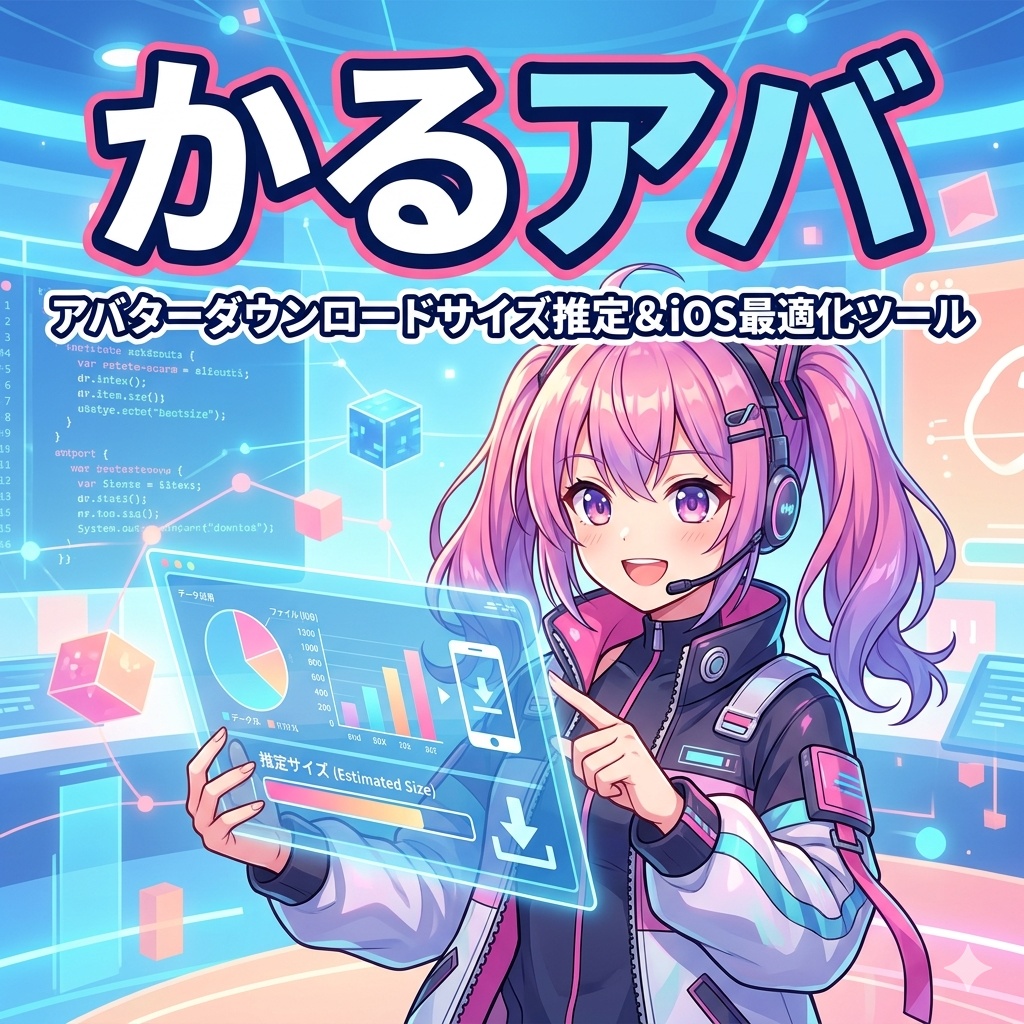 かるアバ - アバターダウンロードサイズ推定＆iOS最適化ツール