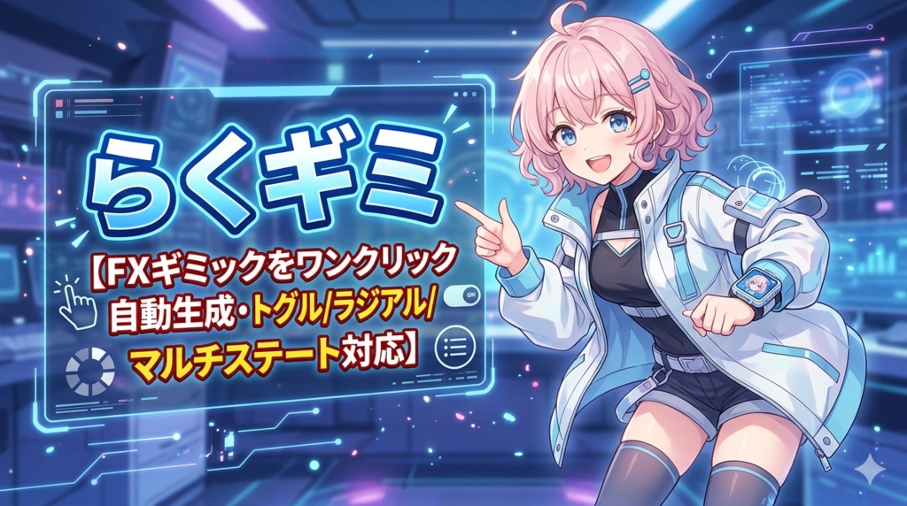 らくギミ【FXギミックをワンクリック自動生成・トグル/ラジアル/マルチステート対応】