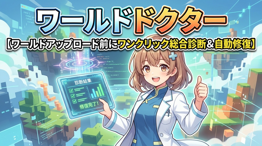 ワールドドクター【ワールドアップロード前にワンクリック総合診断&自動修復】