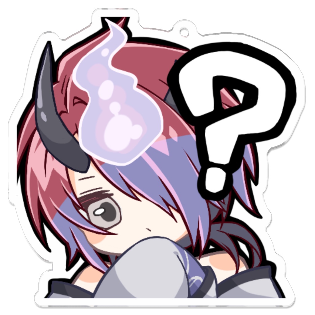 スタンプ風アクリルキーホルダー