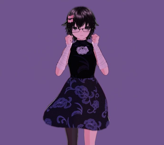 花柄ドレス
