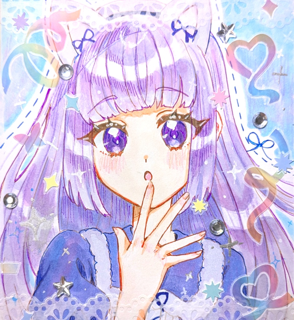 氷上スミレ ミニ色紙