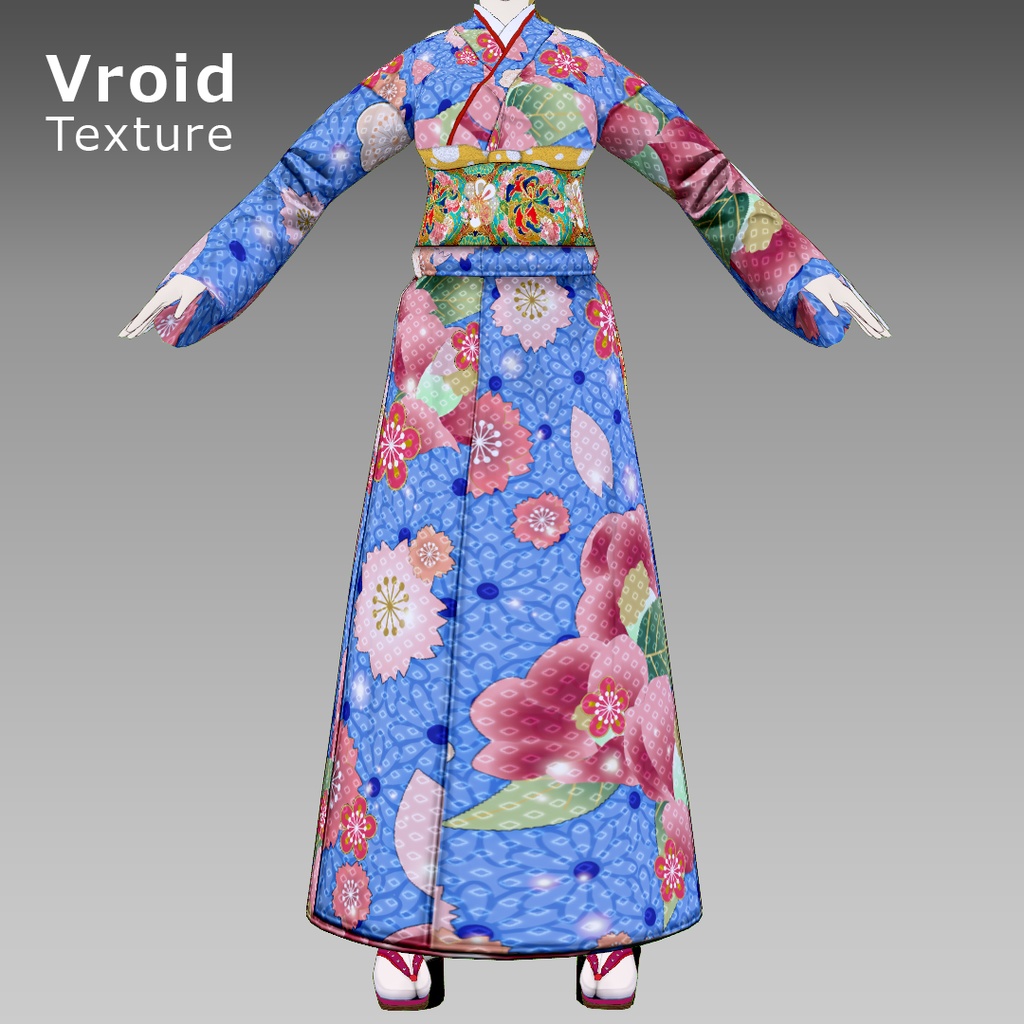 VRoid用　なまこん庵 × iodaio　コラボ着物セット