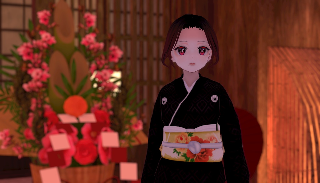 VRoidOutfit 黒留袖セット