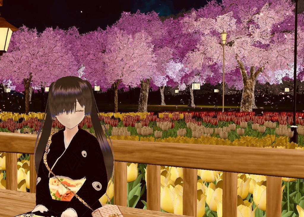 VRoidOutfit 黒留袖セット