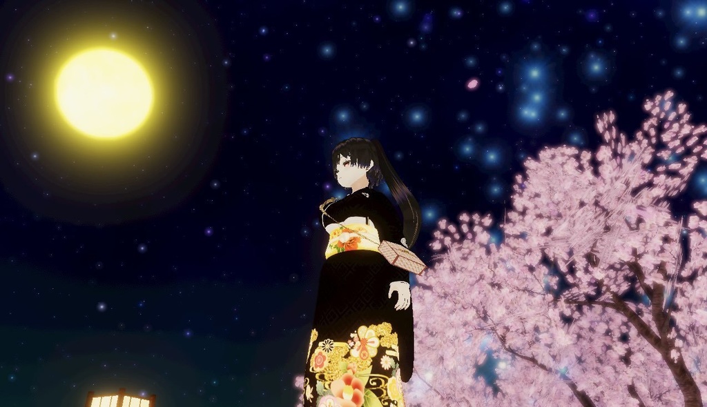 VRoidOutfit 黒留袖セット