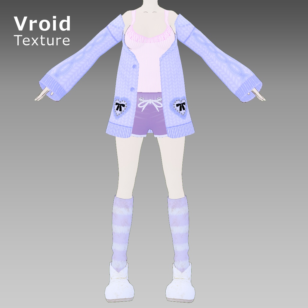 VRoid用 スイート ルームウェア セット - iodaio - BOOTH