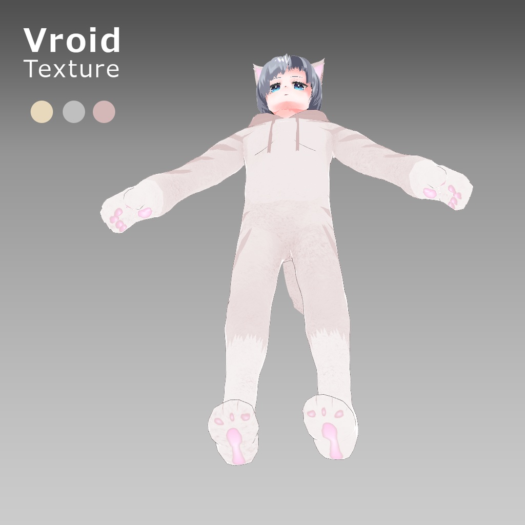 VRoidOutfit ねこみみ きぐるみ パーカー