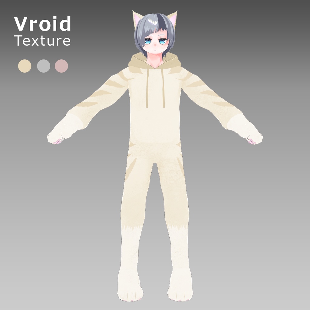 VRoidOutfit ねこみみ きぐるみ パーカー