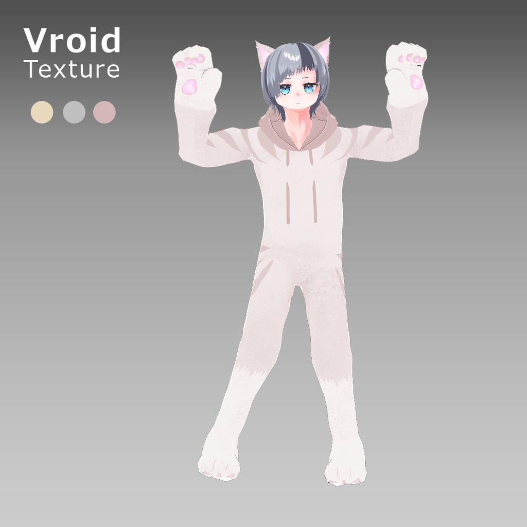 VRoidOutfit ねこみみ きぐるみ パーカー