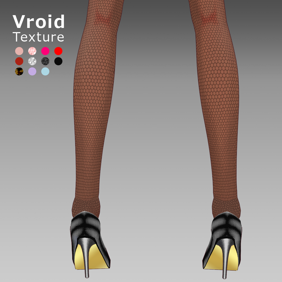 VRoidOutfit ピンヒール パンプス - iodaio - BOOTH