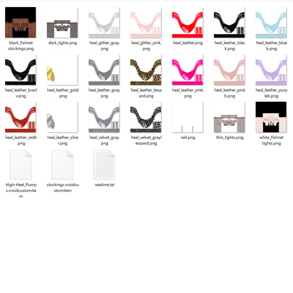 VRoidOutfit ピンヒール パンプス