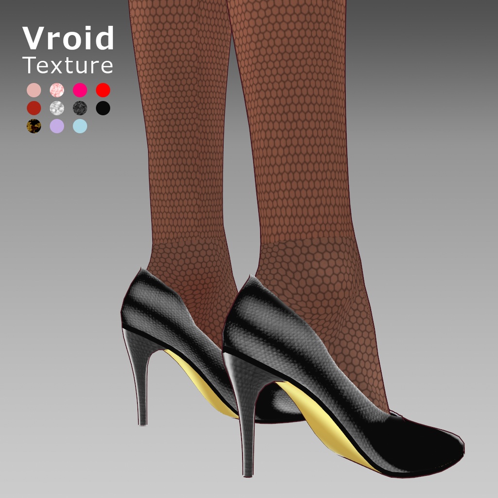 VRoidOutfit ピンヒール パンプス
