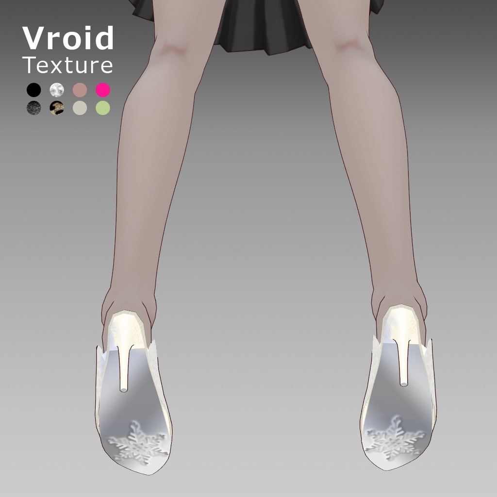 VRoidOutfit ファー ミュール セット