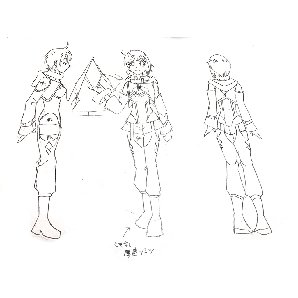 VRoidOutfit スペース テックウェア セット