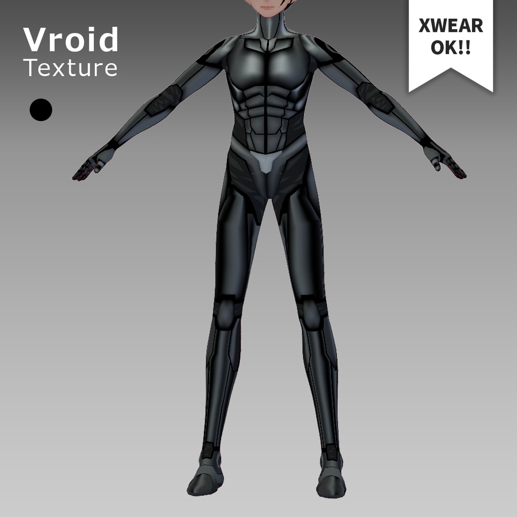 VRoid[ XWear 対応 ] サイバーパンク スーツ001