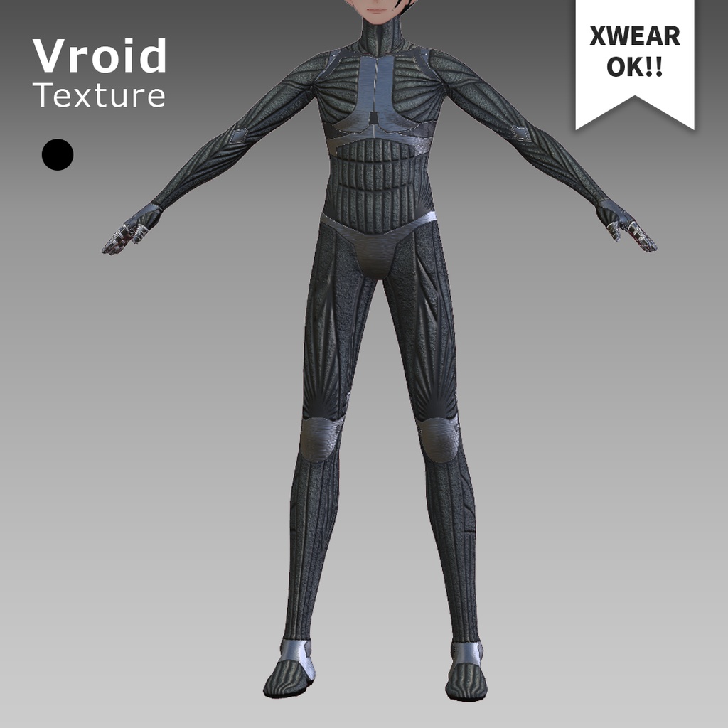 VRoid [ XWear 対応 ] サイバーパンク スーツ002