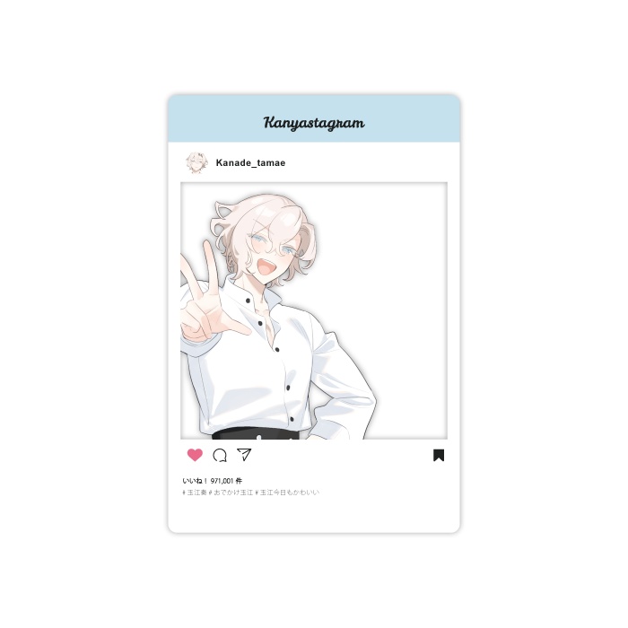 【受注生産】SNS風アクリルカード 玉江/のん玉(10/15締め切り)