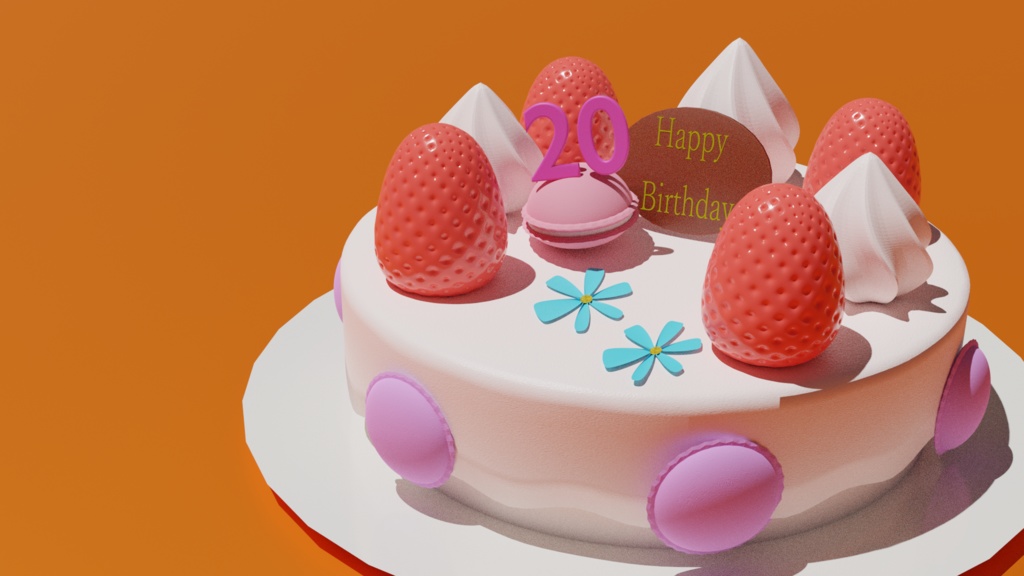 3Dモデル マカロン