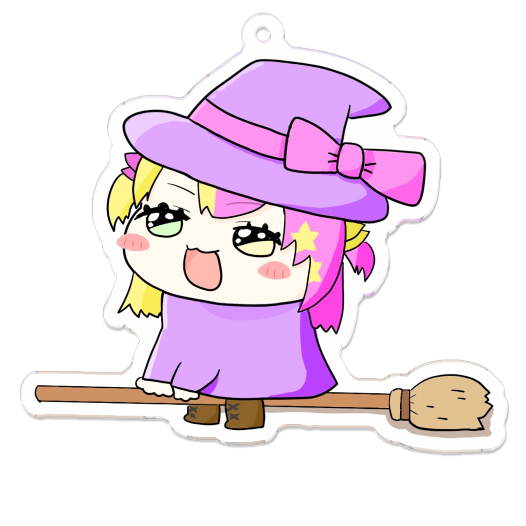 アクリルキーホルダー〇まじょっこぺあち
