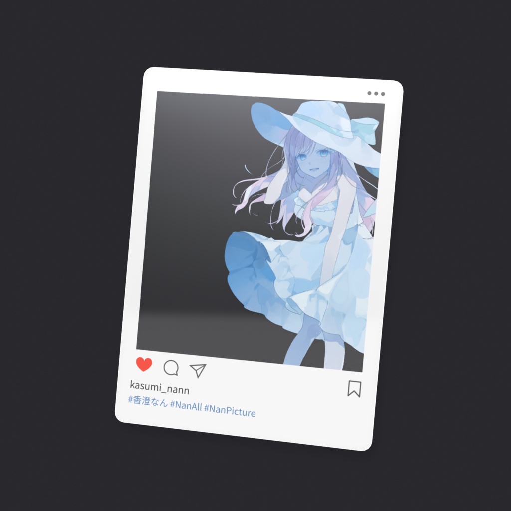 香澄なん 誕生日記念グッズ 2025 SNS風クリアカード