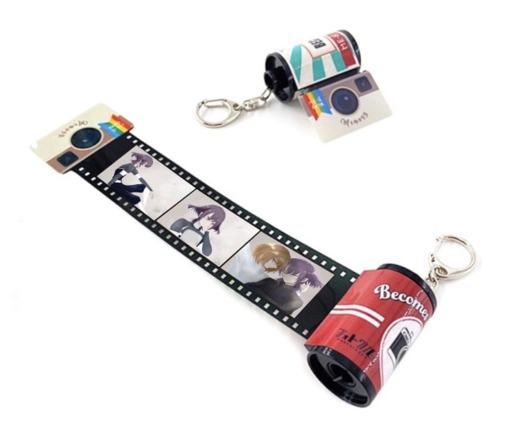 エイナムによるアルファ盗撮フィルムキーホルダー