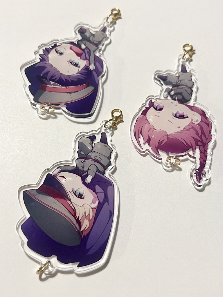 さかさまアクリルチャーム