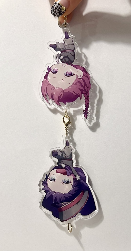 さかさまアクリルチャーム