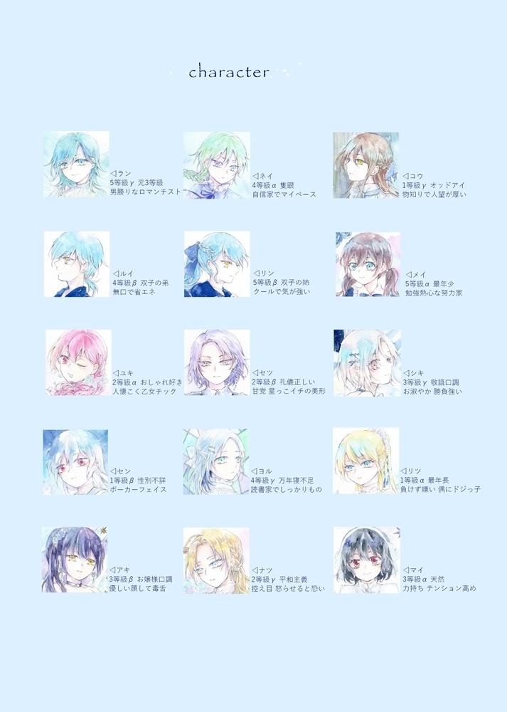 『BLUE×DRESS』(創作イラスト集)