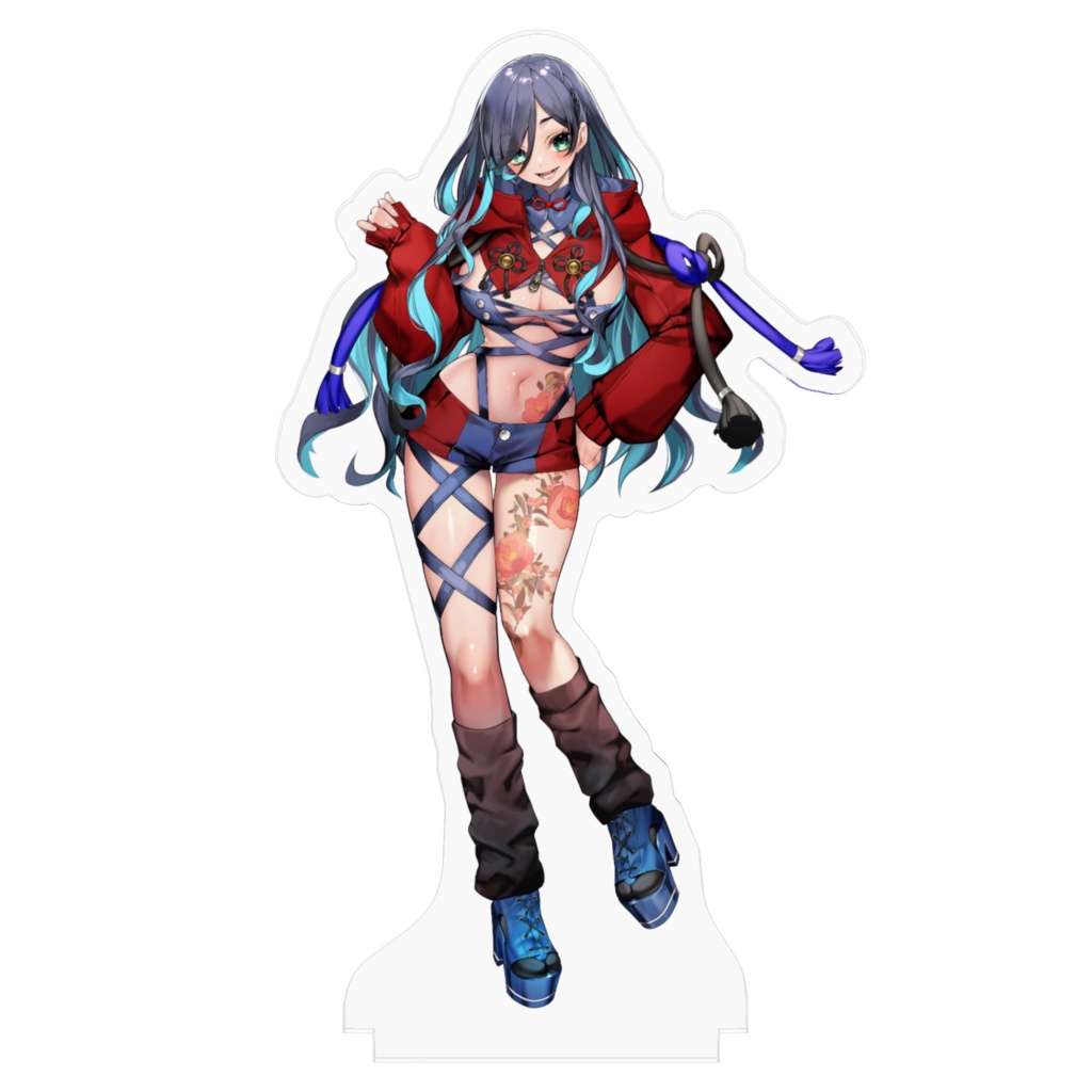 浅葱紗アクスタ(サイバー和服)