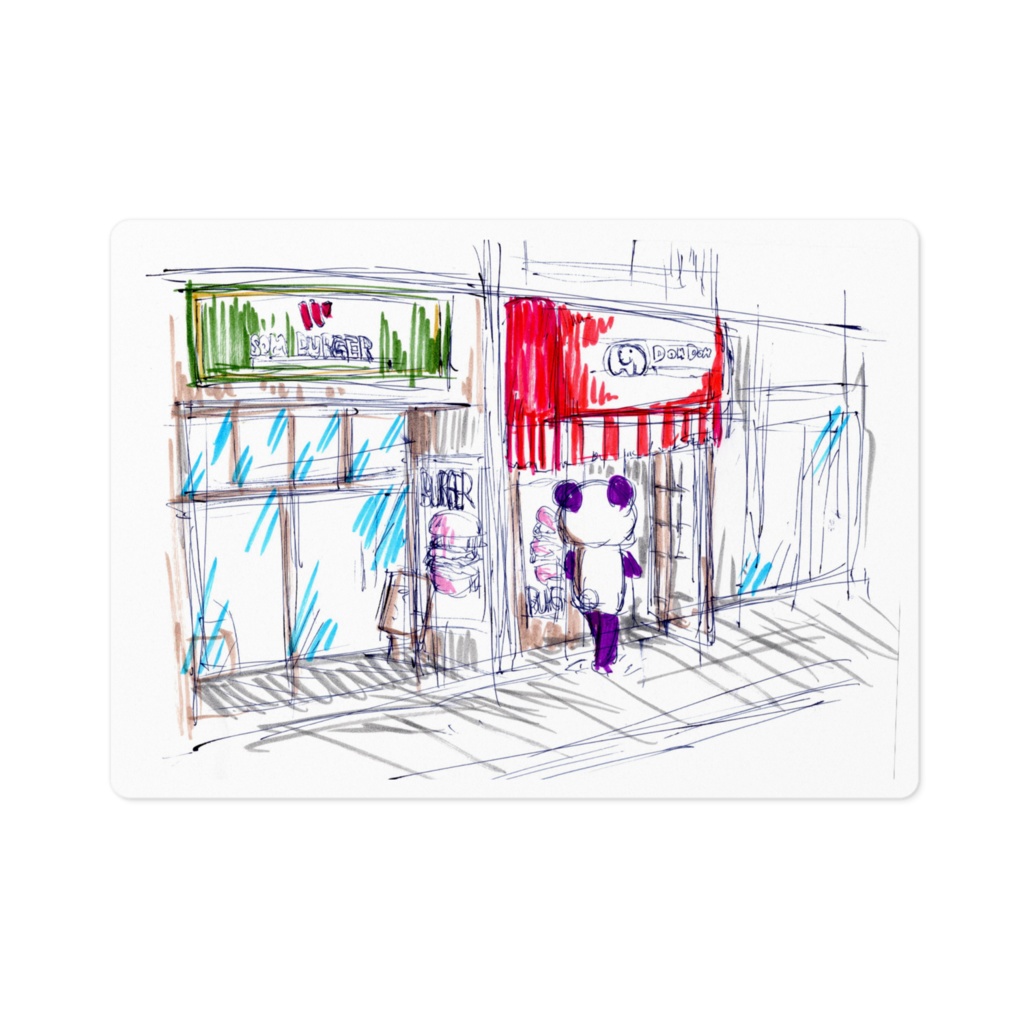 浮気ステッカー ハンバーガー