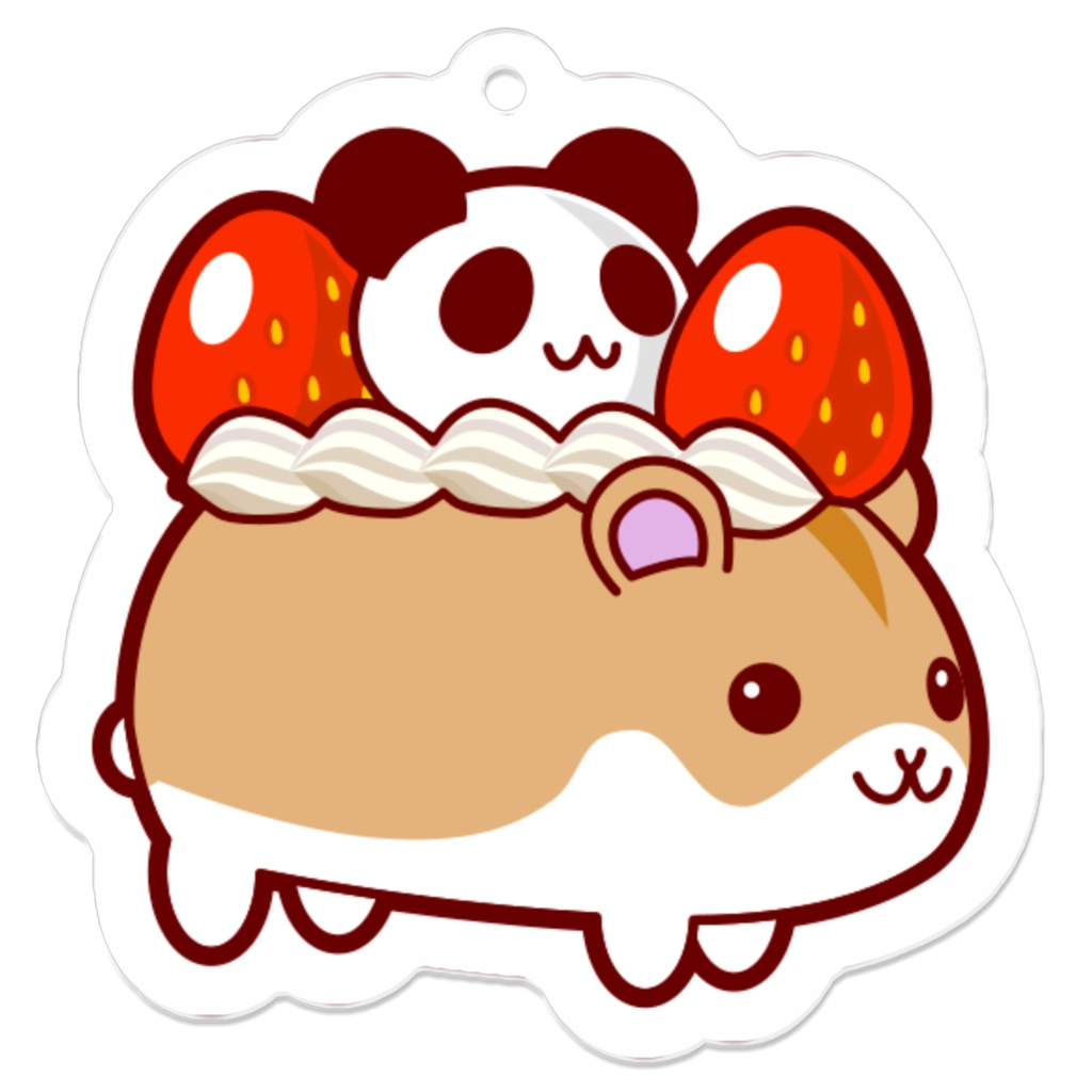 おはむドッグ　パンダケーキ