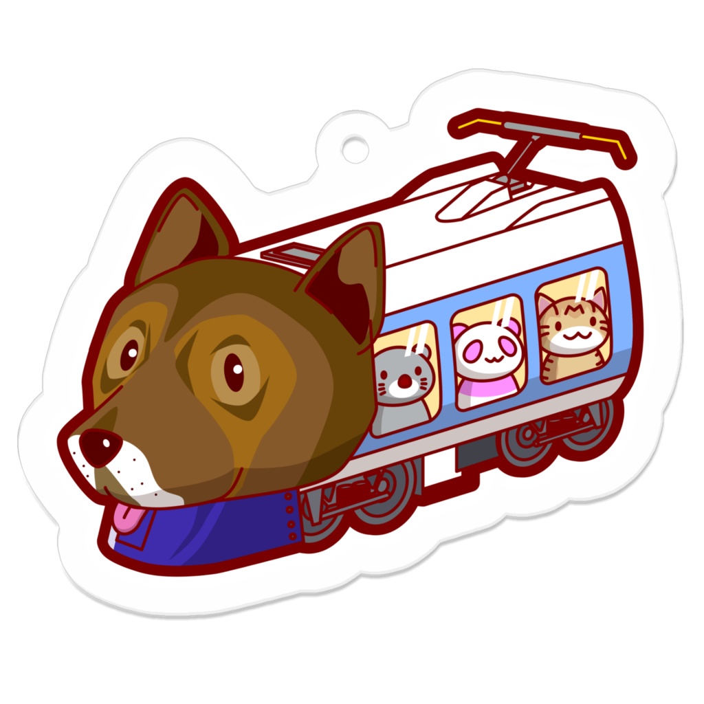 電車わんこ