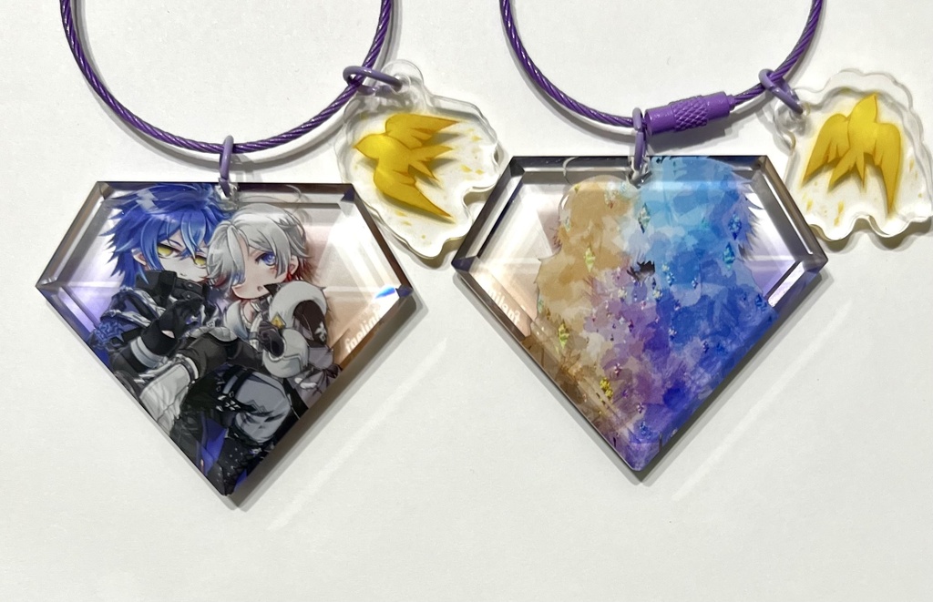 ンズイル宝石カット アクリルキーホルダー