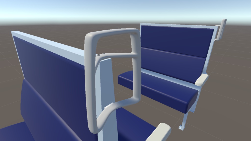 キハ40系 中間部用座席 3Dモデル (国鉄気動車向けの椅子です)