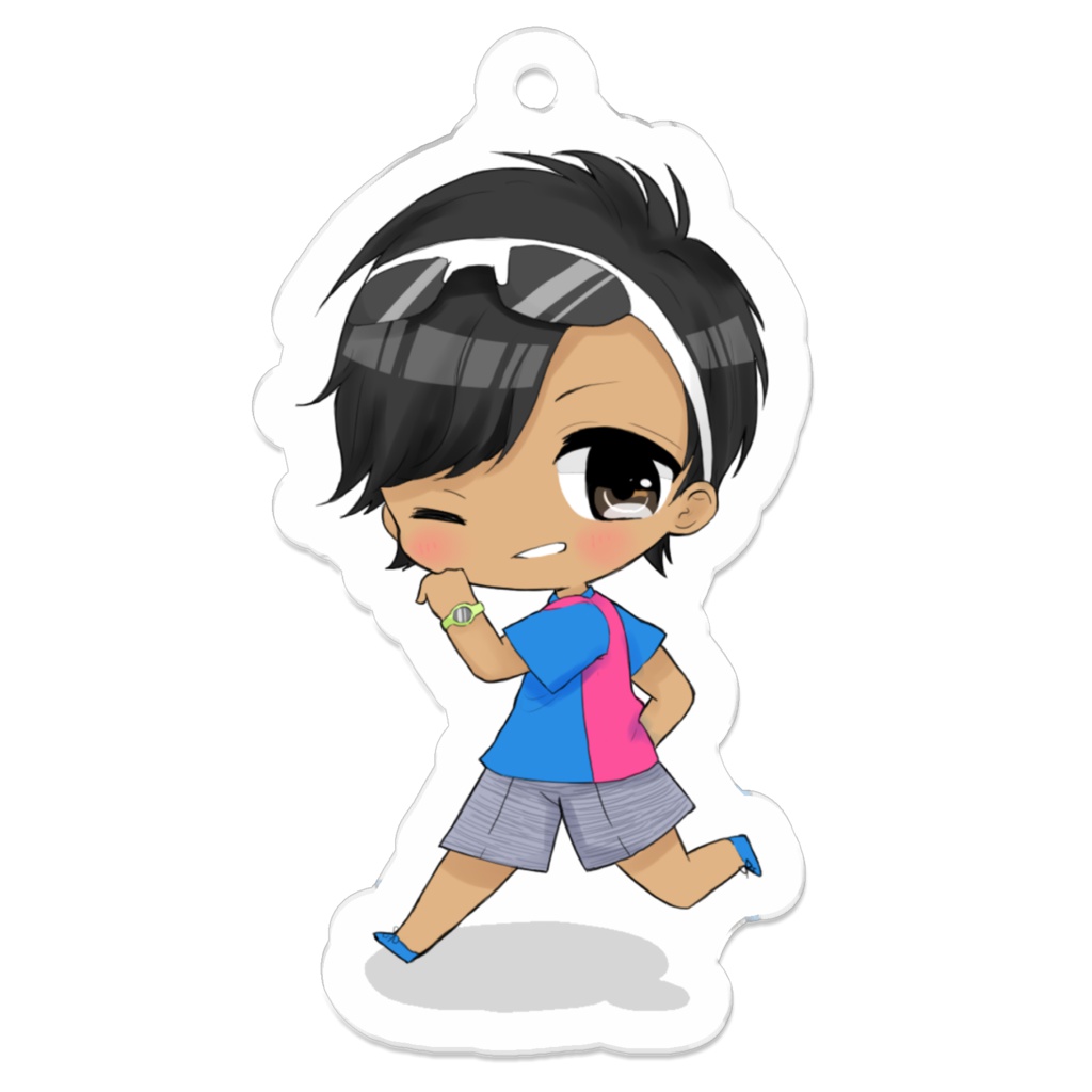 【ストラップ】ランニングコーチたくちゃん