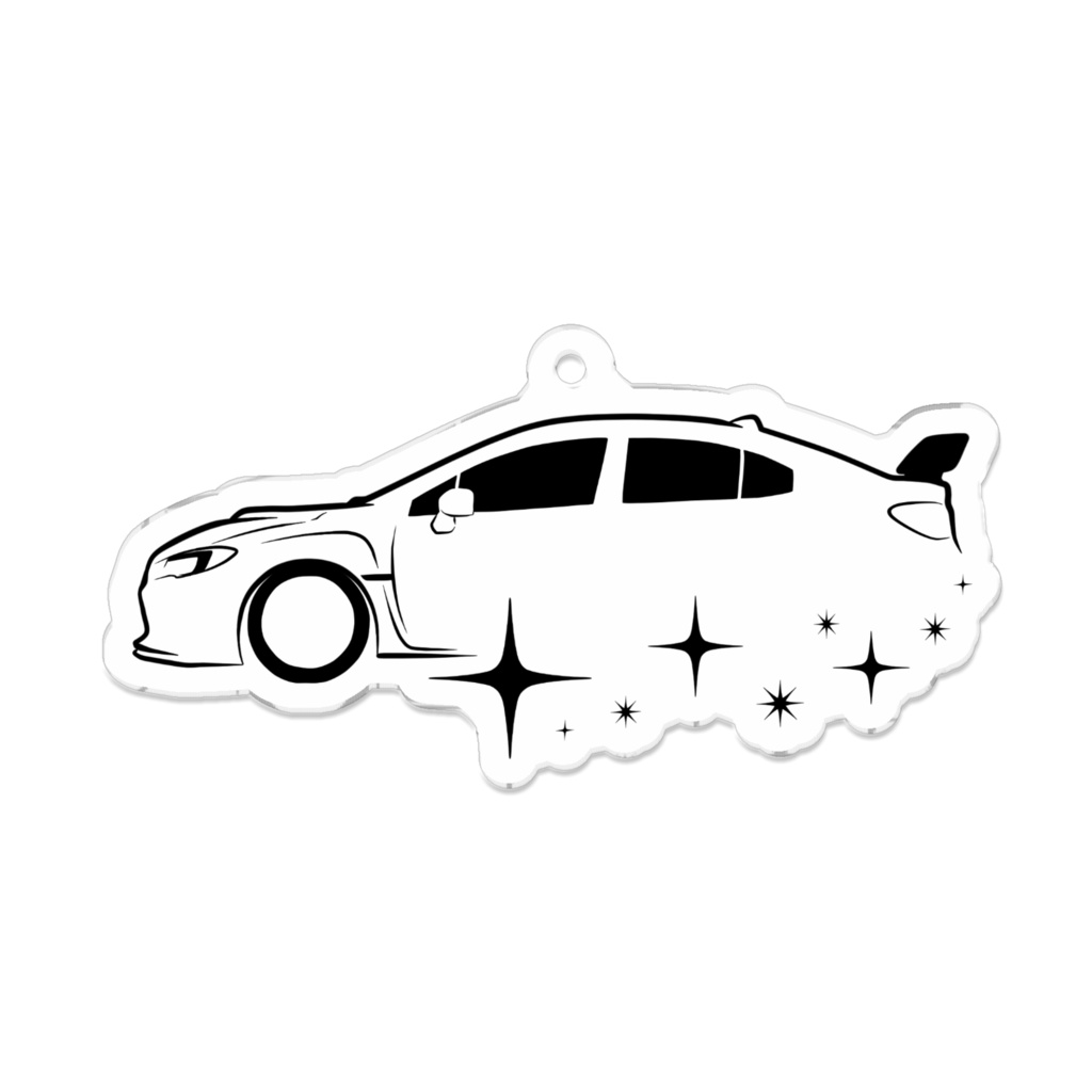 WRX シルエットアクリルキーホルダー