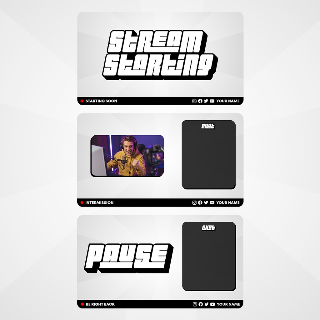 漫画ストリームオーバーレイ| Cartoon Stream Overlay