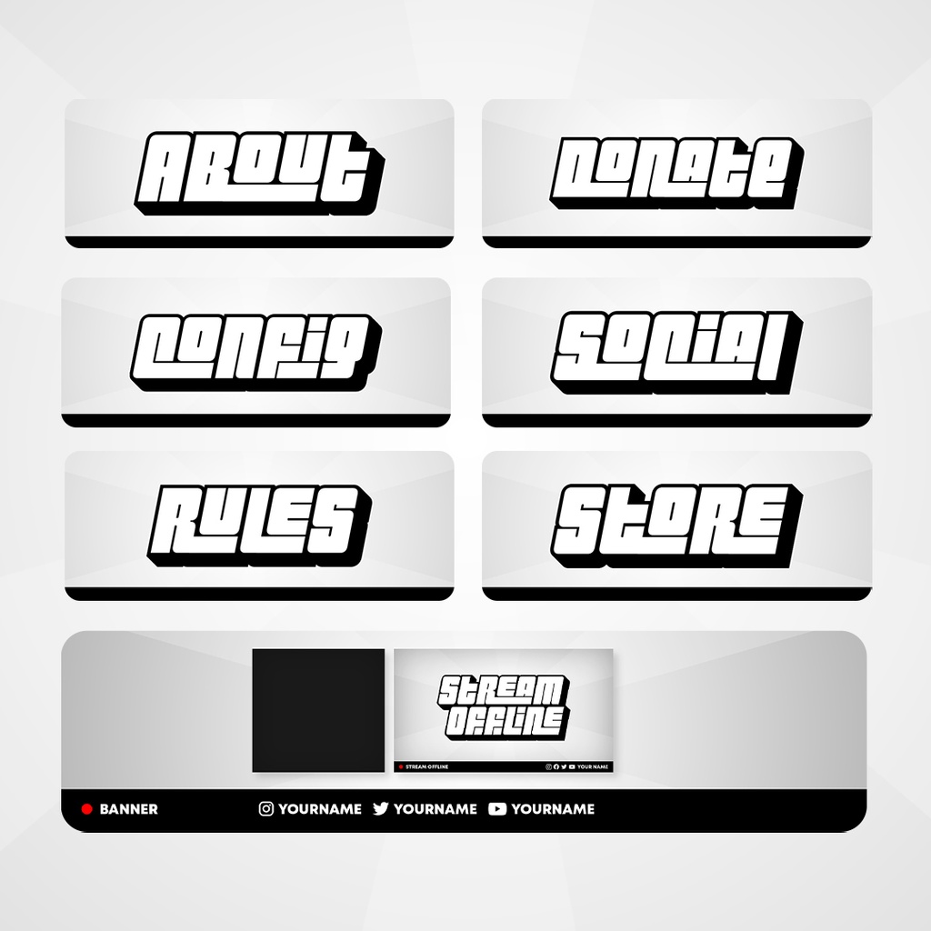 漫画ストリームオーバーレイ| Cartoon Stream Overlay